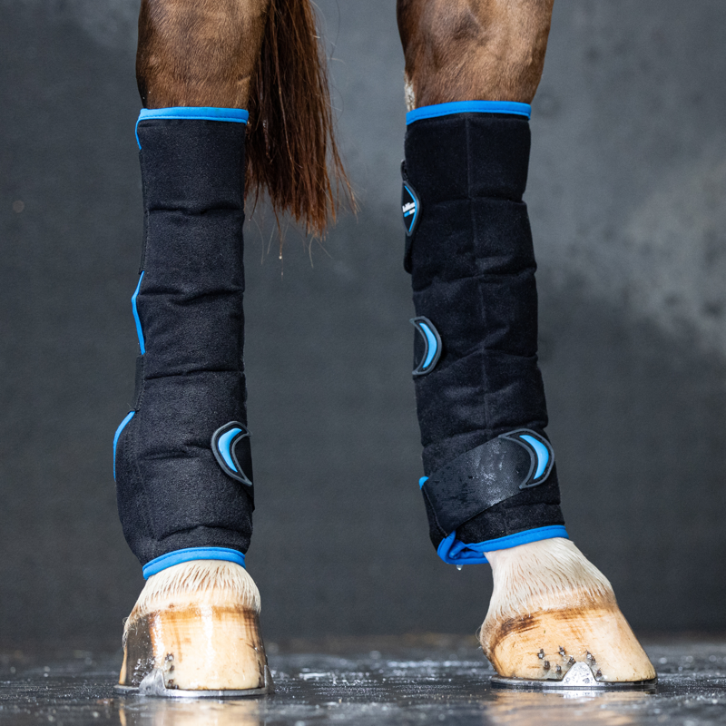 LeMieux Freeze Flow Ice Boots Hind in Black-2